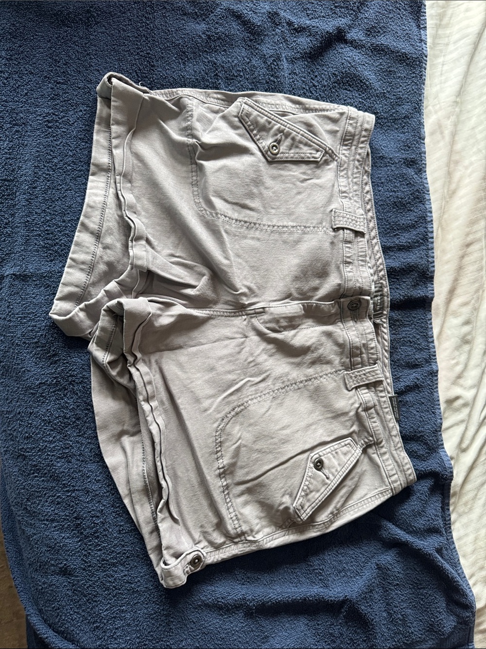 torrid Light Gray Cargo-Style Casual Shorts